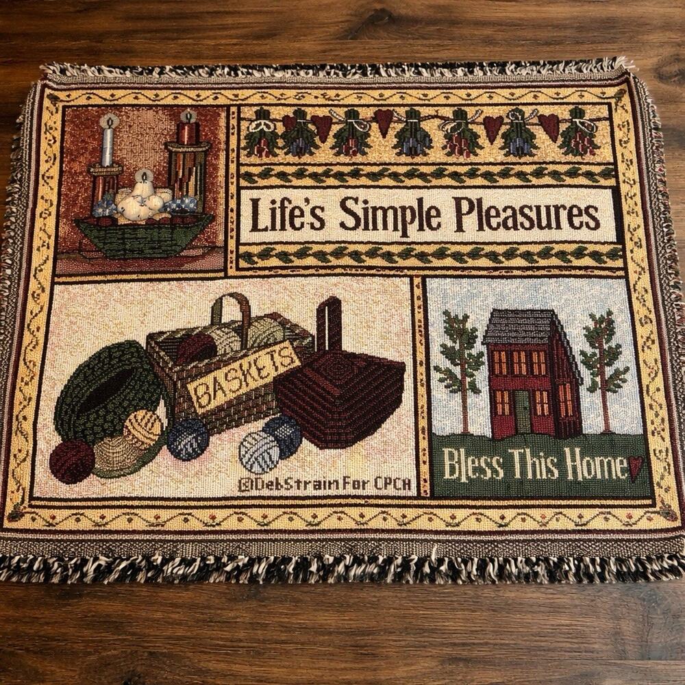 Deb Strain Tapestry Small Table Runner Simple Pleasures Country Peddlers